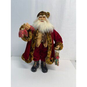 Special 22 in Santa Dark  velvet Coat Rich Fur Trim-